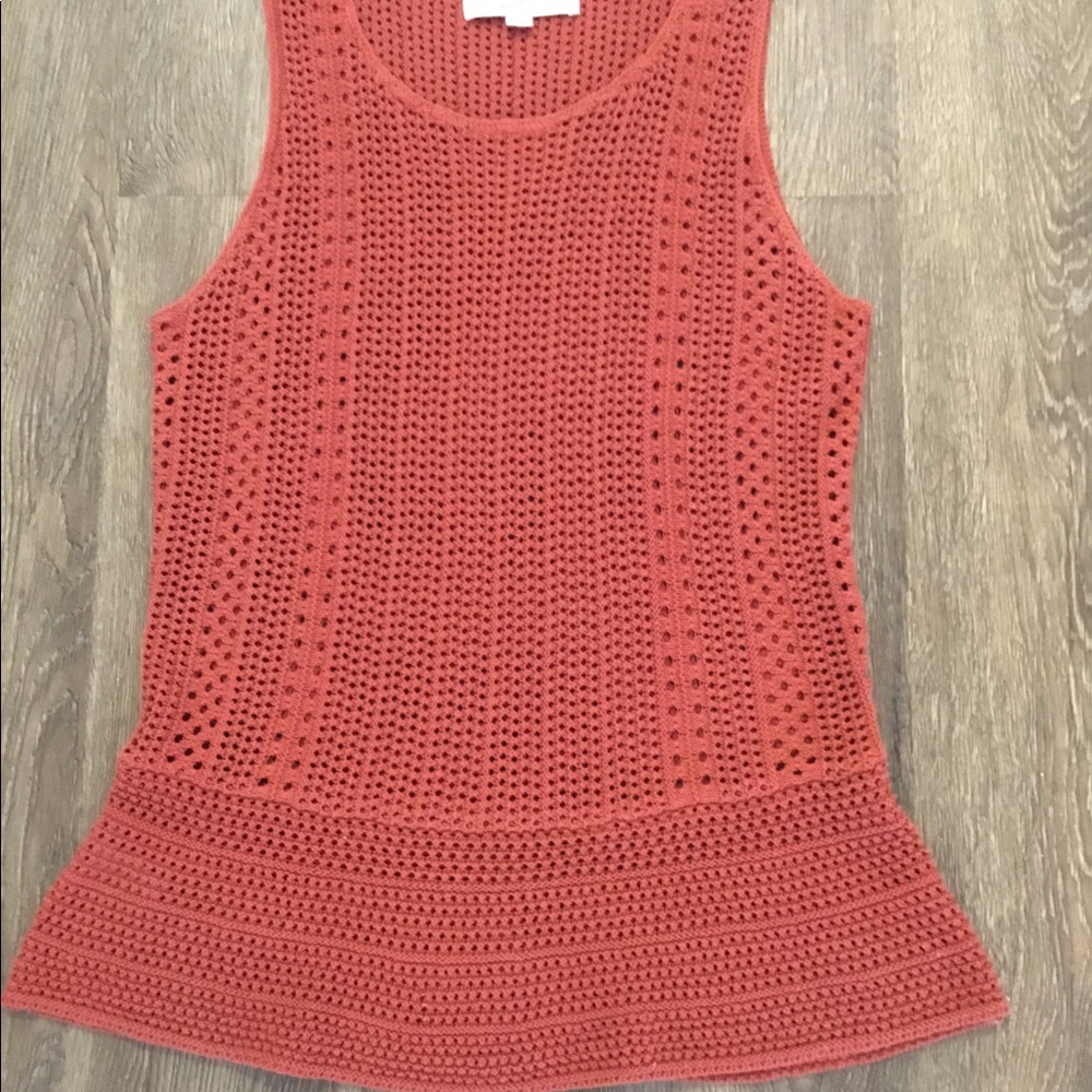 LOFT loose weave sweater tank, XS